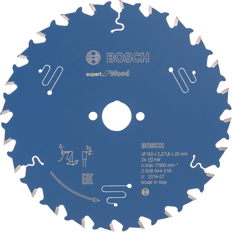 Bosch | Circular Saw Blade EX WO H 160X20mm 24T-Toolcraft