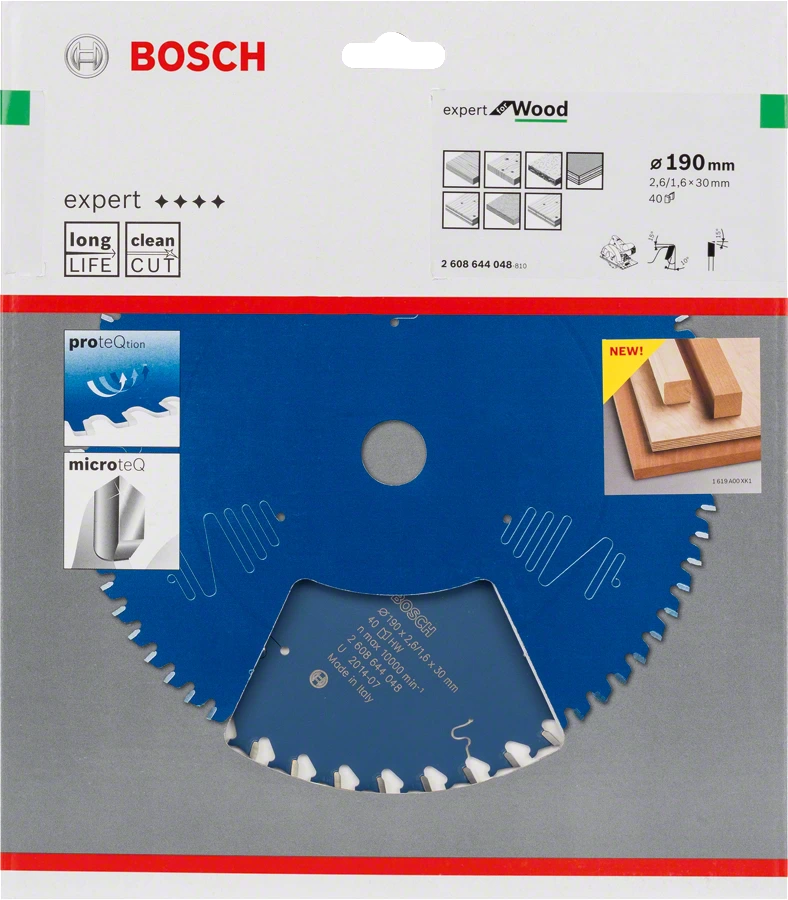 Bosch | Circular Saw Blade EX WO H 190X30mm 40T-Toolcraft