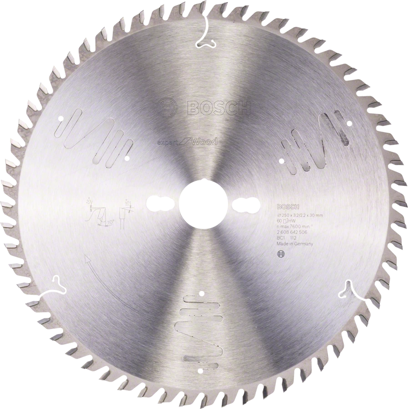 Bosch | Circular Saw Blade EX WO S 250X30mm 60T-Toolcraft