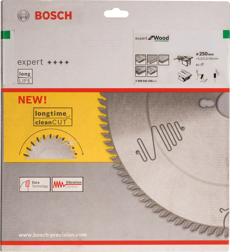 Bosch | Circular Saw Blade EX WO S 250X30mm 60T-Toolcraft