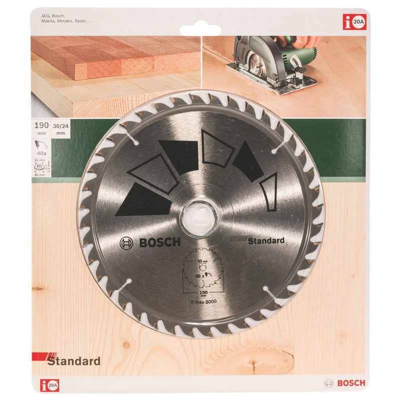 Bosch | Circular Saw Blade GT WO H 190X30mm 40T-Toolcraft