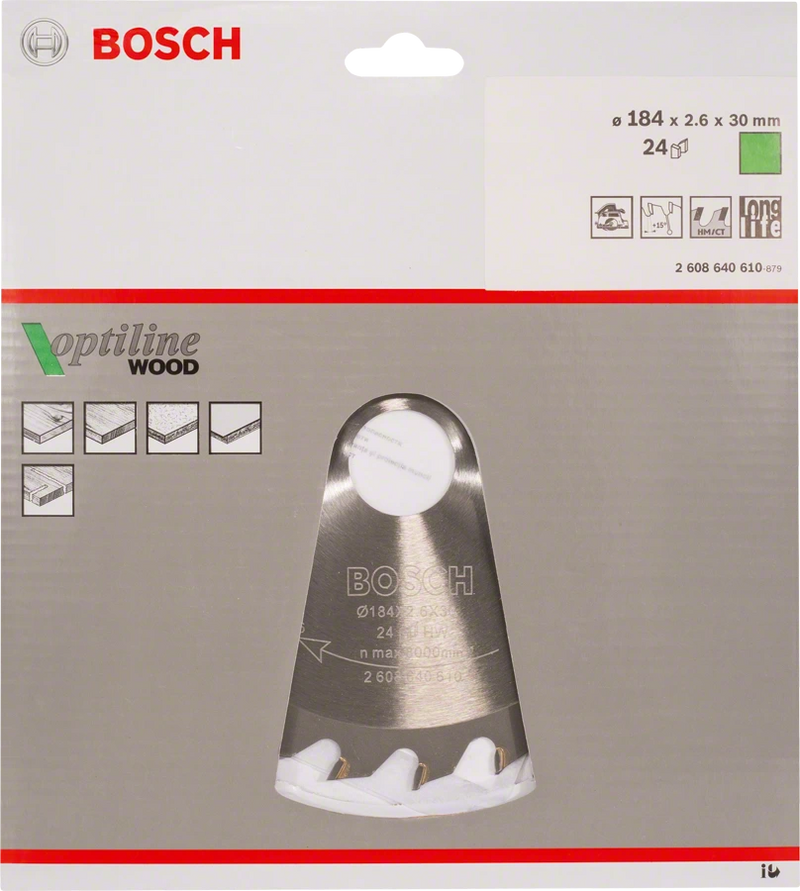 Bosch | Circular Saw Blade OP WO H 184X30mm 24T-Toolcraft
