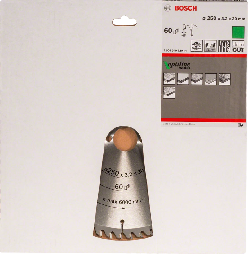 Bosch | Circular Saw Blade OP WO H 250X30mm 60T-Toolcraft