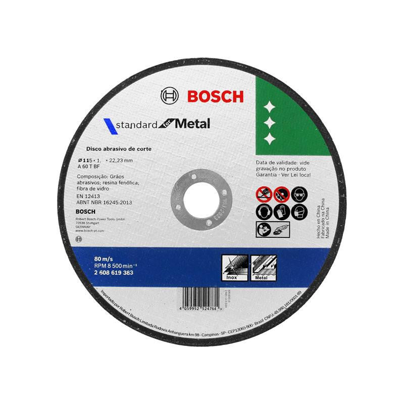 Bosch | Cutting Disc Std For Metal 115mm X 1 X 22.23mm Box of 50-Toolcraft