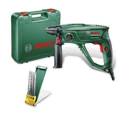 Bosch DIY | PBH 2100 RE + 4 Acc. Hammer Drill 550W (Online Only) - Toolcraft