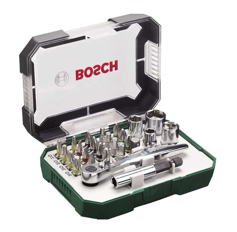 Bosch DIY | Screwdriver Bit & Ratchet Set 26Pc - Toolcraft