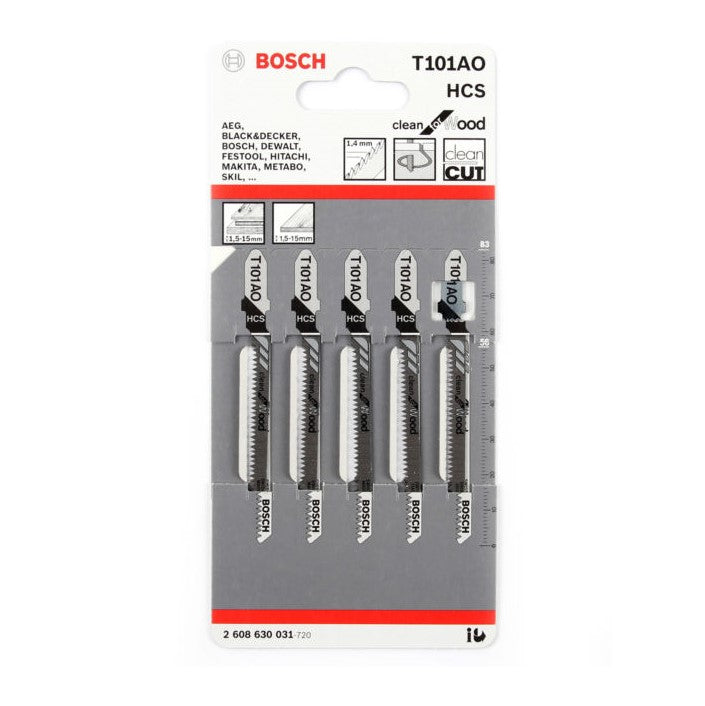 Bosch | Jigsaw Blade T101AO for Wood 5Pk - Toolcraft