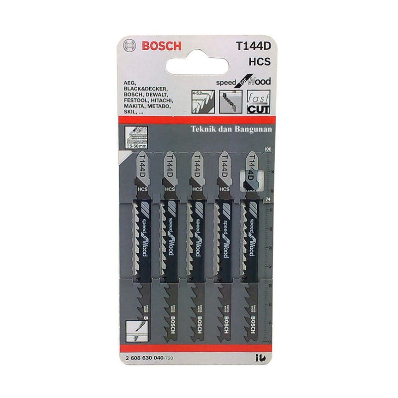 Bosch | Jigsaw Blade T144D for Wood 5Pk - Toolcraft