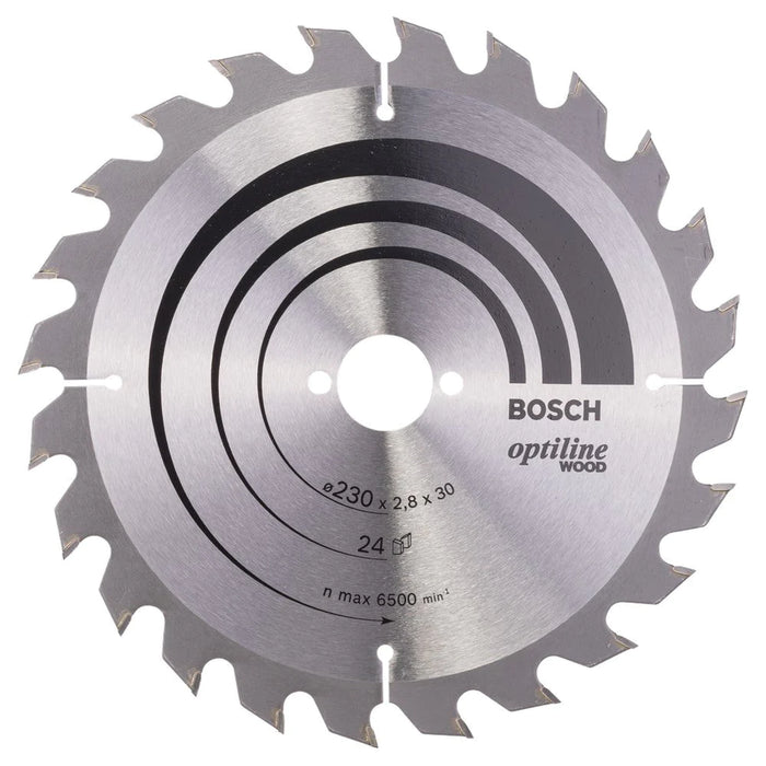 Bosch | Circular Saw Blade 230X30mm 24T Optiline for Wood