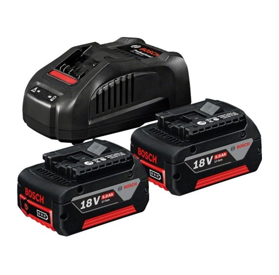 Bosch Professional | Battery Starter Kit 2 x 5,0Ah Batteries & 1 x GAL 1880 CV-Toolcraft