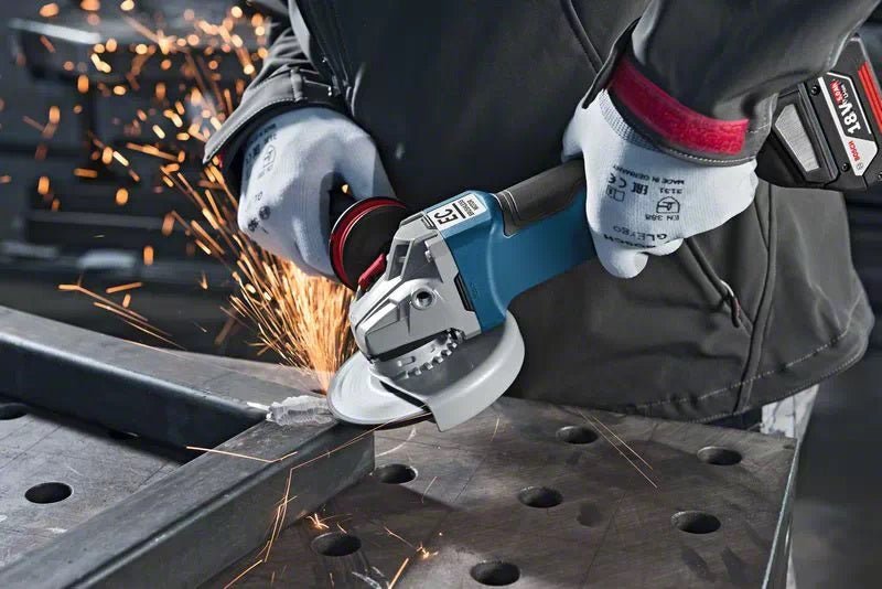 Bosch Professional | Cordless Angle Grinder GWS 18V-10 PC 125mm Brushless (Battery Excluded)-Toolcraft