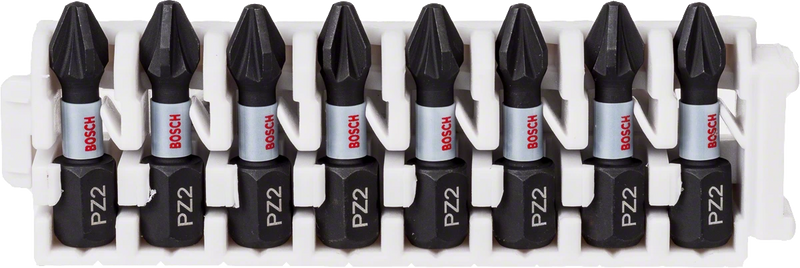 Bosch Professional | Screwdriver Bit Pack PZ2 Pick & Click Impact Control 8Pc-Toolcraft