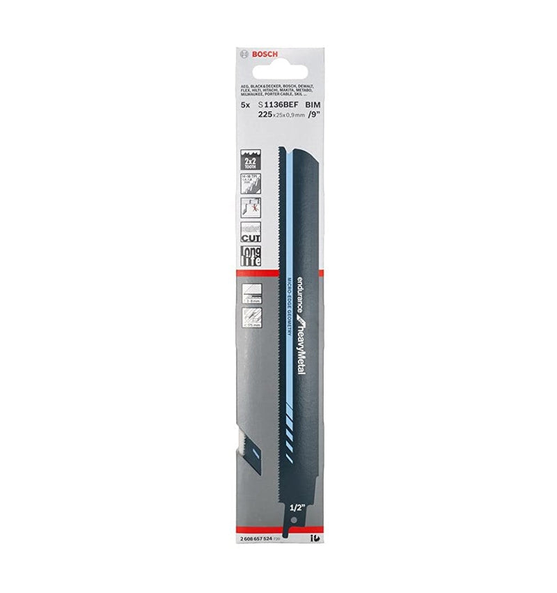 Bosch | Reciprocating Saw Blade S 1127 BEF Endurance for Heavy Metal 5Pk - Toolcraft