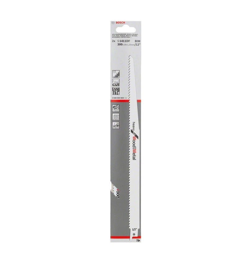 Bosch | Reciprocating Saw Blade S 1411 DF for Wood & Metal 2Pk - Toolcraft