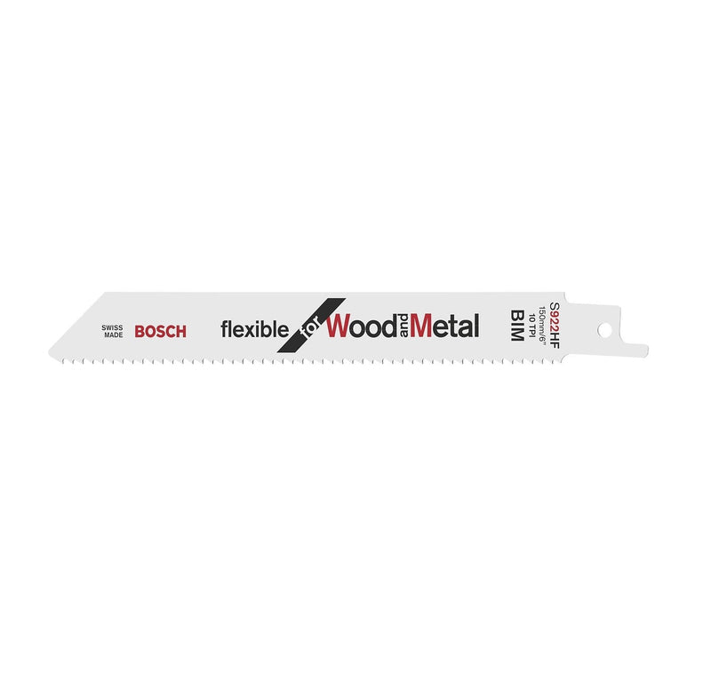 Bosch | Reciprocating Saw Blade S 922 HF Flexible for Wood & Metal - Toolcraft