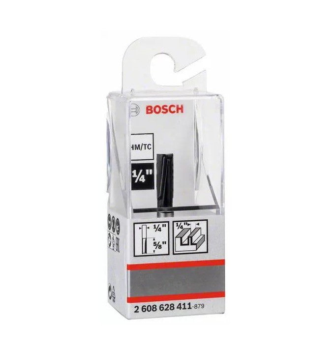 Bosch | Router Bit Straight ¼" 6,35 x 16 x 48mm Standard for Wood - Toolcraft