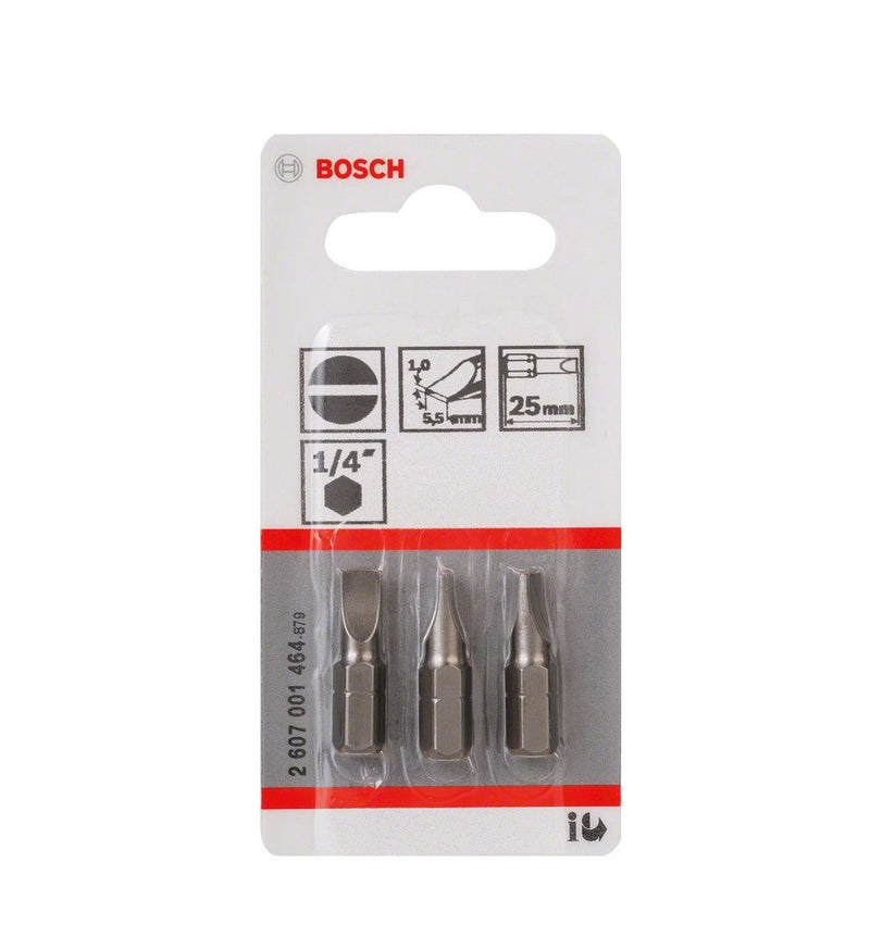 Bosch | S5,5 X 25mm Screwdriver Bits 3Pk-Toolcraft