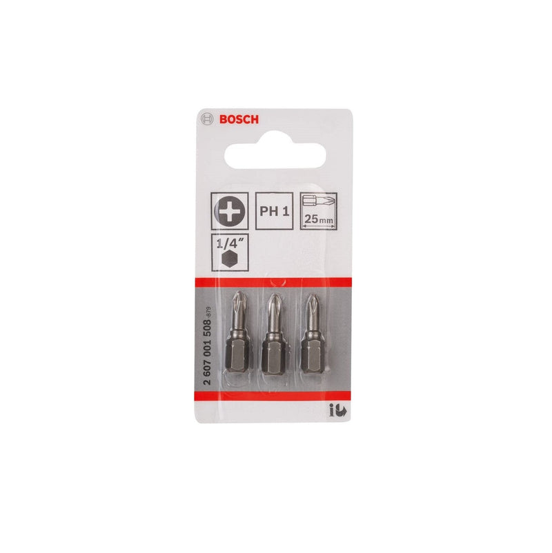 Bosch | Screwdriver Bits PH1 X 25mm 3Pc-Toolcraft