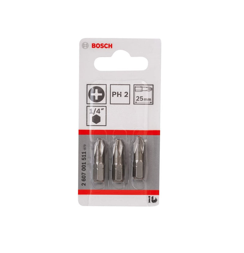 Bosch | Screwdriver Bits PH2 X 25mm 3Pc-Toolcraft