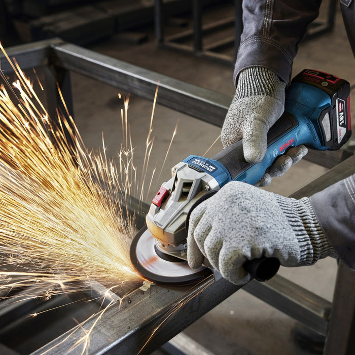 Bosch | Cordless Small Angle Grinder GWS 18v-8 (2x 4.0ah)