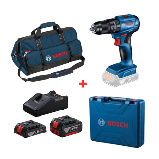 Bosch Professional Cordless Drill GSB 185-LI x Batteries