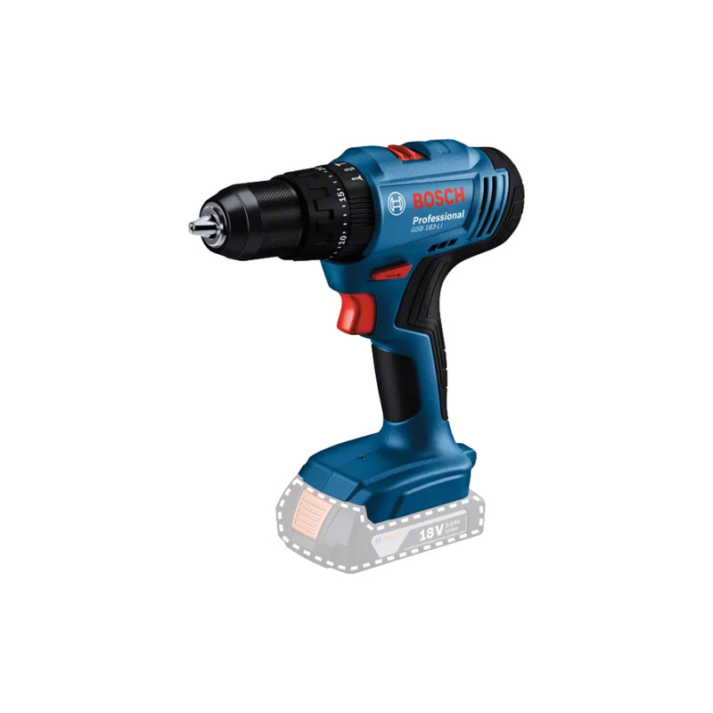 Bosch Professional | Cordless Impact Drill GSB 183 LI- 18V (Battery Excluded)-Toolcraft