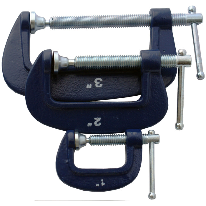 Tork Craft | Clamp G 3Pc 25 50 & 75 mm Set 1 2 & 3" Kit