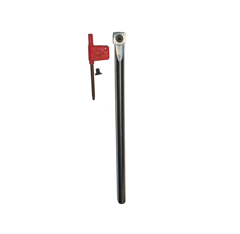 Creative Turning | Chisel with 15x15mm Arc Square Carbide Cutter and 12mm Round Shaft - Toolcraft