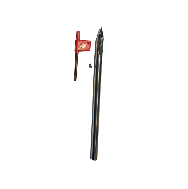 Creative Turning | Chisel with 28x10x2.5mm Diamond Carbide Cutter and 12mm Round Shaft - Toolcraft