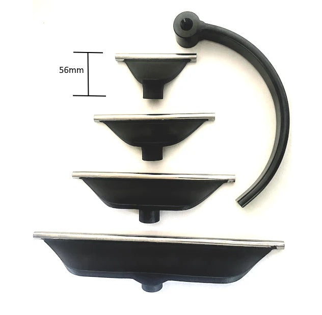 Creative Turning | Tool Rest Large Curved Modular with Hardened Bar