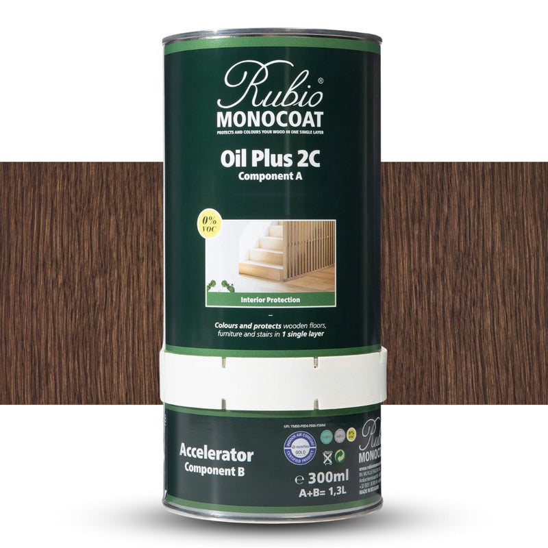 Rubio Monocoat | Oil Plus 2C Gold Label - Dark Roast 1.3L-Toolcraft