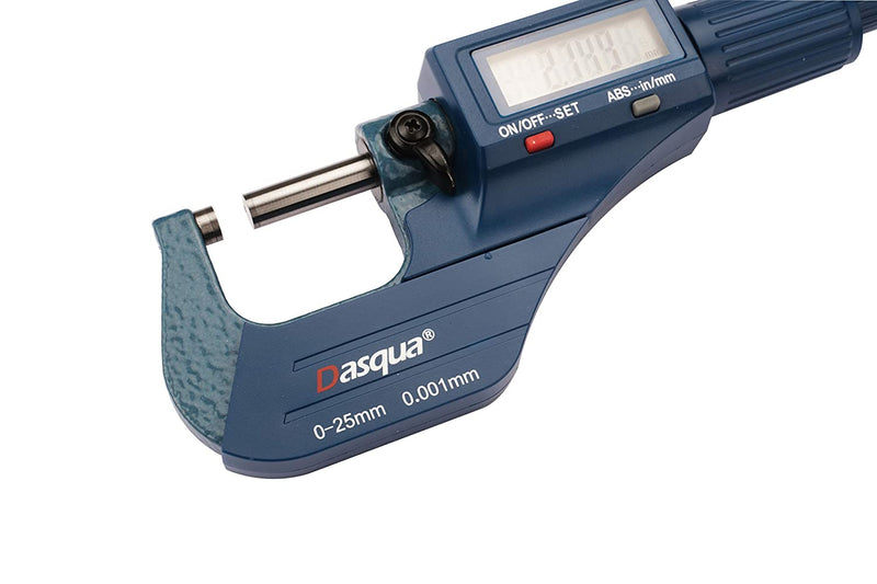 Dasqua | Digital Outside Micrometer Set 0-25mm - Toolcraft