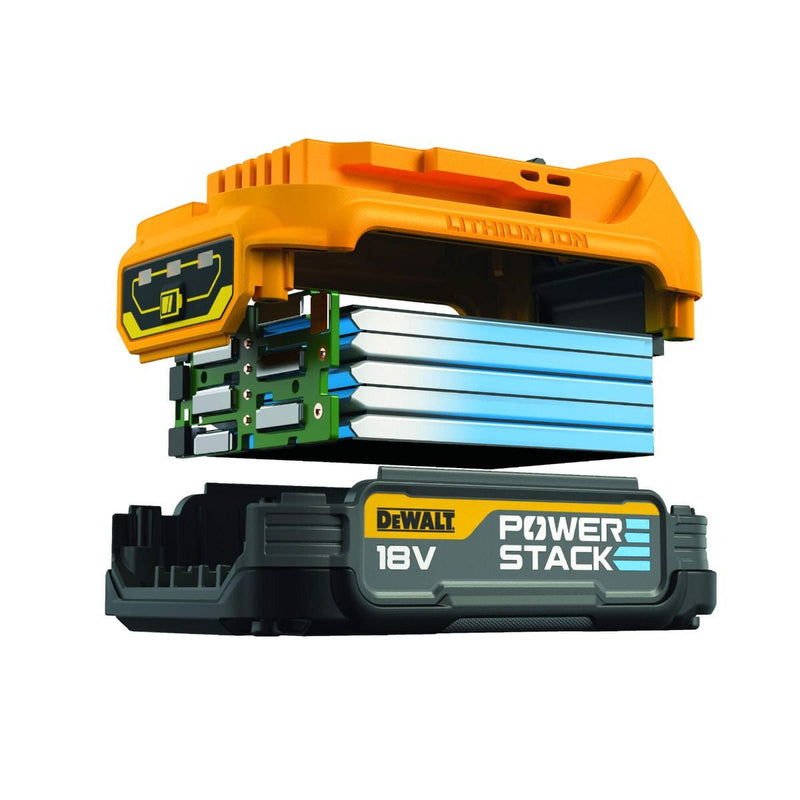 DeWalt | Cordless Hammer Drill 18V Brushless Powerstack DCD805E1T-Toolcraft