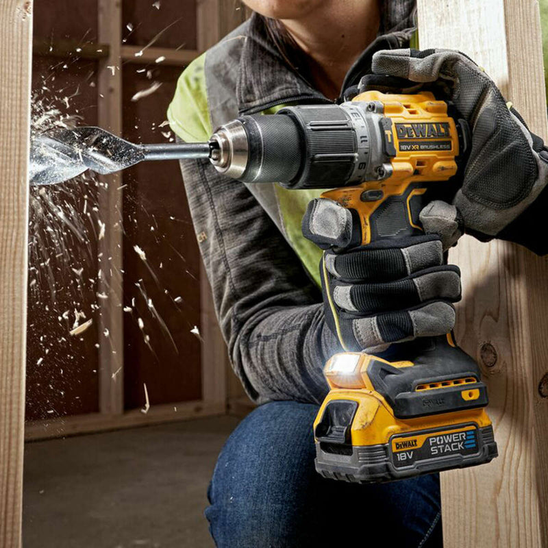 DeWalt | Cordless Hammer Drill 18V Brushless Powerstack DCD805E1T-Toolcraft