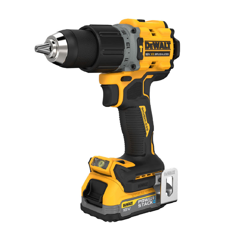 DeWalt | Cordless Hammer Drill 18V Brushless Powerstack DCD805E1T-Toolcraft