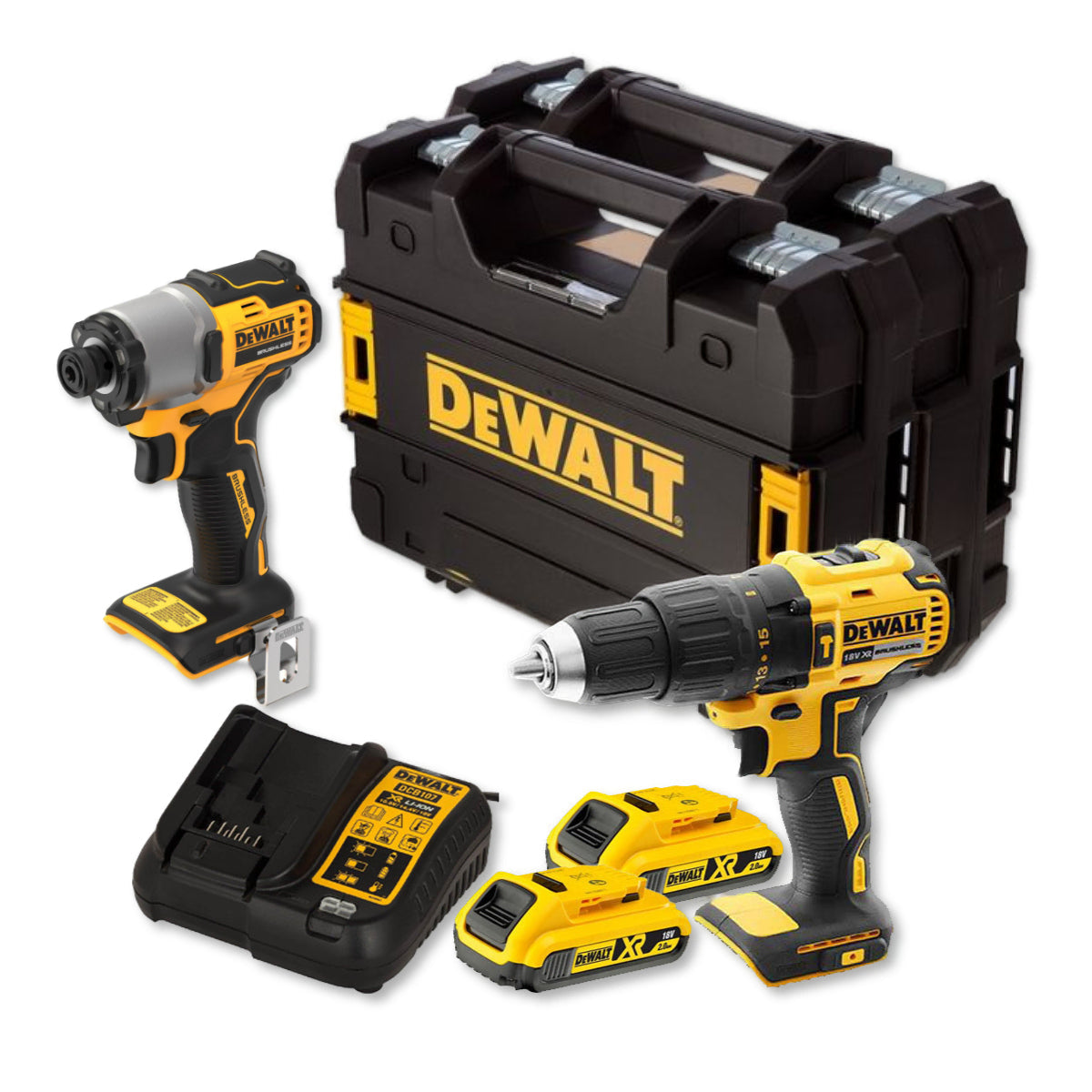 DeWalt Cordless Impact Drill Impact Driver 18V Brushless Combo