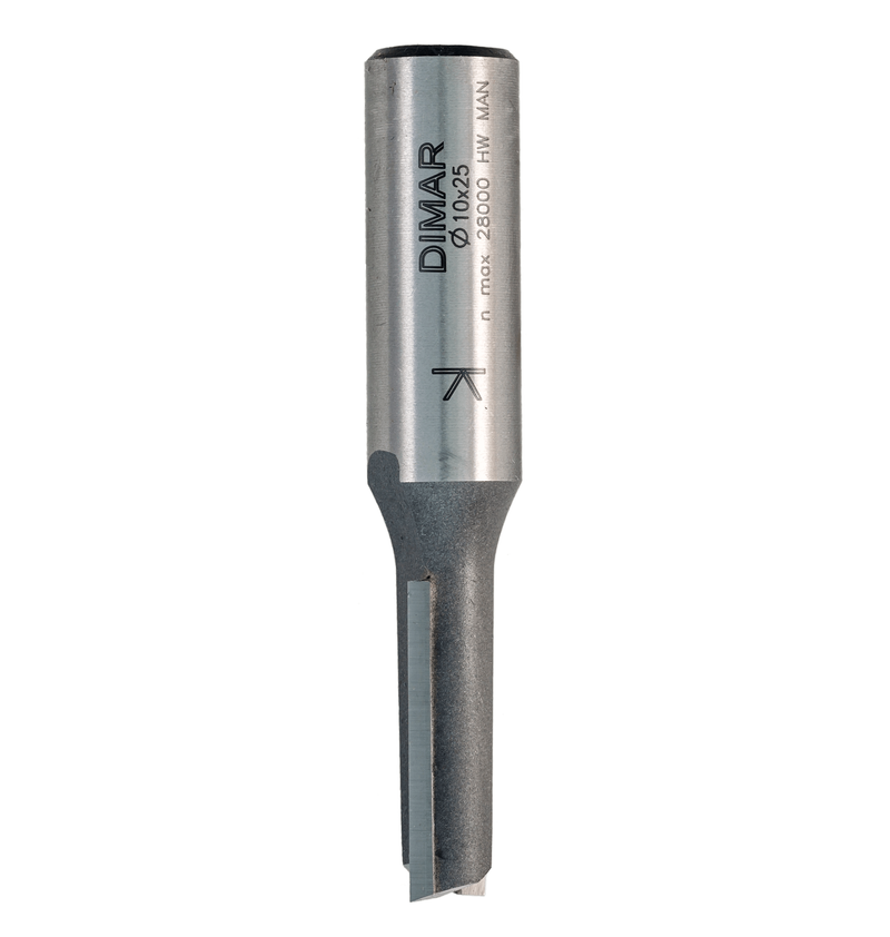 Dimar | Router Bit Straight 10.00 X 25.00mm DIM1077298-Toolcraft