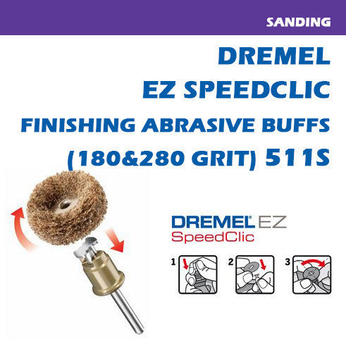 Dremel | Abrasive Buff, SpeedClic, 2Pk (511S) - Toolcraft