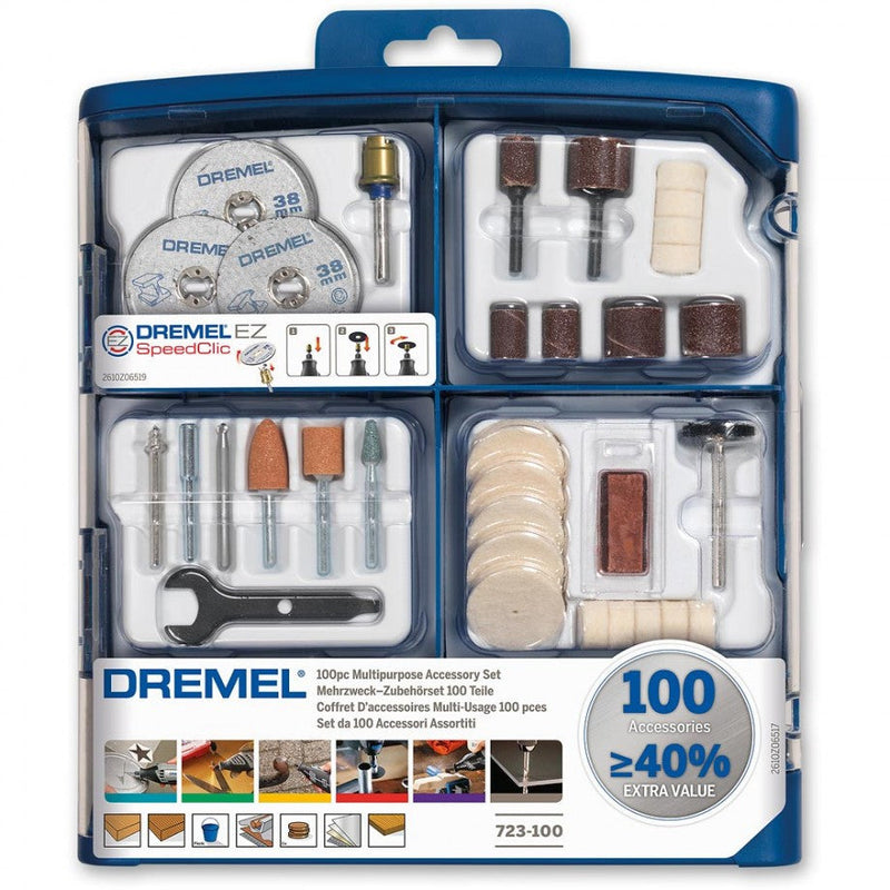 Dremel | Accessory Kit, 100Pc (723-100) - Toolcraft