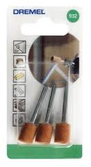 Dremel | Aluminium Oxide Grinding Stone, 9.5mm 3Pk (932) - Toolcraft