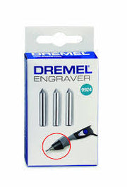 Dremel | Carbide Tip, Replacements for Engraver 3Pk (9924) - Toolcraft