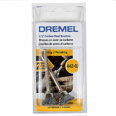Dremel | Carbon Steel Brush, 13mm 2Pk (442-02) - Toolcraft
