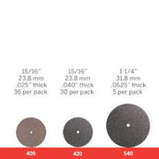 Dremel | Cut-Off Wheel 24mm 36Pc (409) - Toolcraft