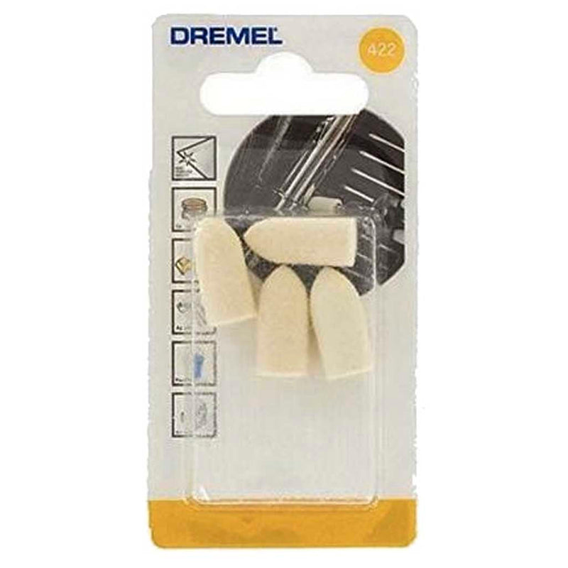 Dremel | Polishing Tip, Pointed 10mm 4Pc (422) - Toolcraft