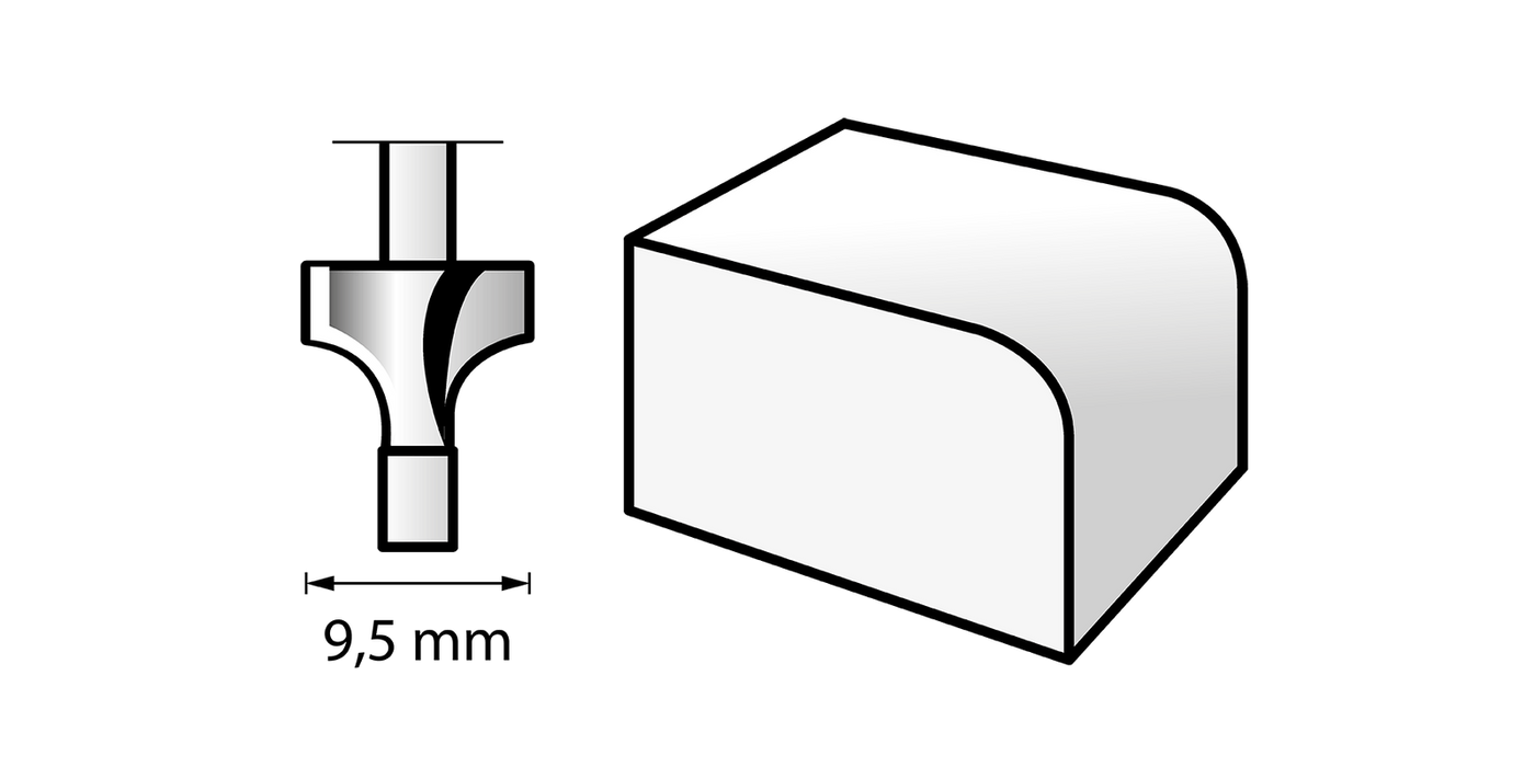 Dremel | Router Bit, Roundover (615) - BPM Toolcraft