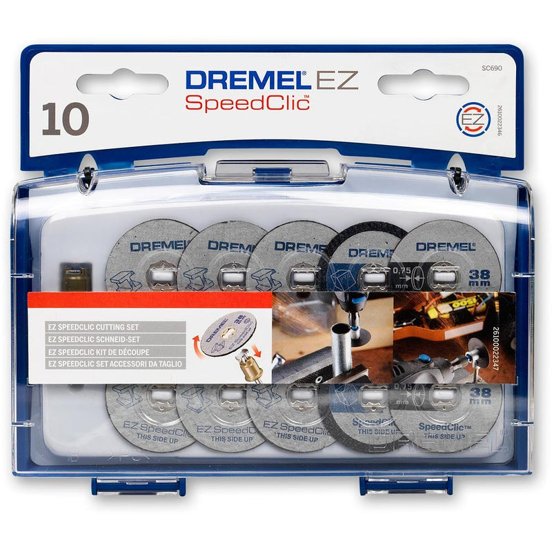 Dremel | SpeedClic Cutting Disc Set 10Pc (SC690) - Toolcraft