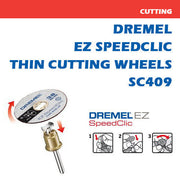 Dremel | Thin Cutting Wheels, SpeedClic 0.75X38mm 5Pk (SC409) - Toolcraft