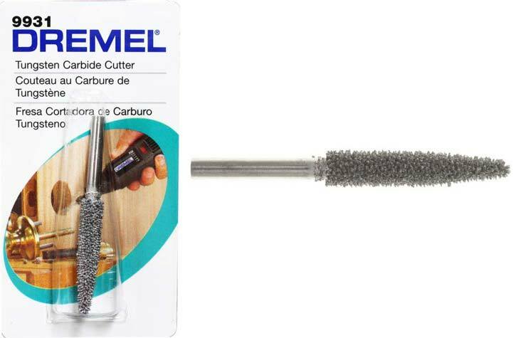 Dremel | Tungsten Carbide Cutter, Pointed 6.4mm, Structured tooth (9931) - Toolcraft