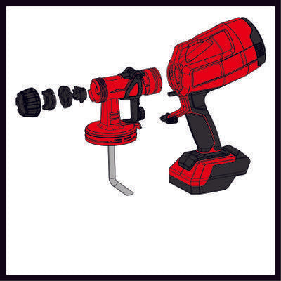 Einhell | Cordless Paint Spray Gun TC-SY 18/60 Li-Solo (Battery Excluded)-Toolcraft