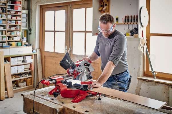 Einhell | Sliding Compound Mitre Saw 216mm TC-SM 216 - Toolcraft
